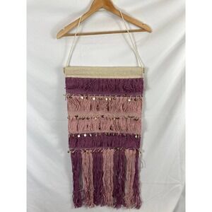 NWT Concepts in Time Fringe Macrame Wall Hanging